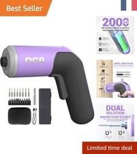 Tournevis Électrique 4V DCA avec Éclairage LED et 3 Niveaux de Couple Ajustables