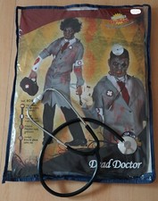 Costume médecin infirmier sanglant gris - homme