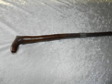 Ancienne cravache Swaine Adeney bois cuir et argent massif / équitation