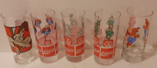 LOT DE 5 GRAND VERRES COCA COLA ENVIRON 14 CM HAUT PROVENANCE RESTAURANT QUICK