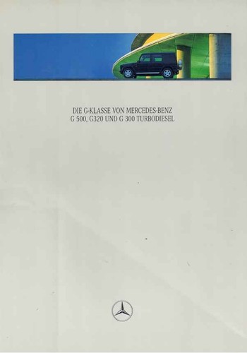 Catalogue brochure mercedes - brochure, g
