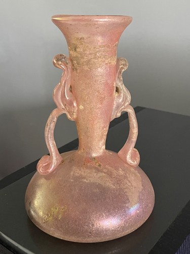 Vase scavo murano roze pâte - scavo,