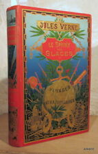 VERNE LE SPHINX des GLACES cartonnage mappemonde globe doré HETZEL 1897 