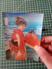 at15 CPM photo modèle féminin - lenticulaire jeune femme Asiatique Volcan