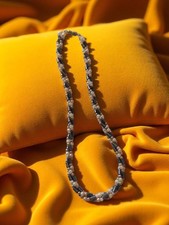 Collier vintage en hématite naturelle - Bijou ancien unique