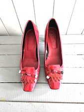 Mocassins Cuir Vernis rouge