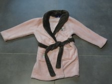 Peignoir effet velours rose et marron à ceinture LITTLEST PETSHOP Taille 4/5 ans