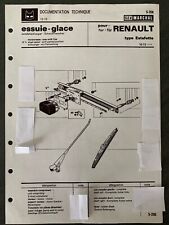 Fiche Technique 1973 RENAULT