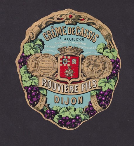 Ancienne étiquette glacée