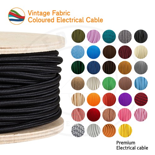Câble électrique tissu 2 - câble, en