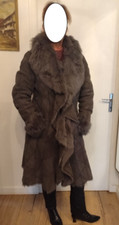 Manteau long en fourrure agneau toscane T 38 / 40 NEUF