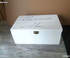 BOITE Décorative BOIS Peint pour Bijoux... 24 X 15 X 10,5 Cm Qualité TBE