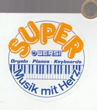 Autocollant. C43mus2. Musique. WERSI. Orgues pianos claviers.