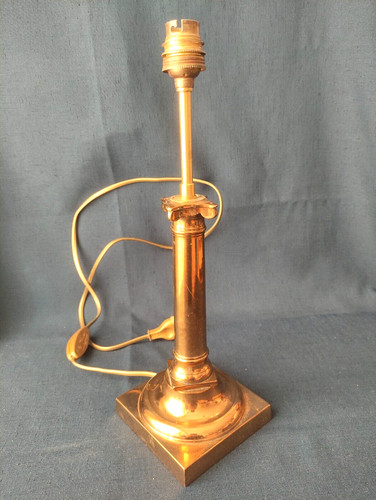 Ancien pied lampe bougeoir - ancien,