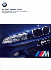 Catalogue Brochure BMW M5 E39 1/1998 Italie Italia