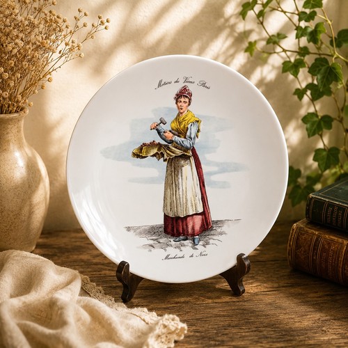 Assiette porcelaine métiers - assiette, porcelaine–métiers