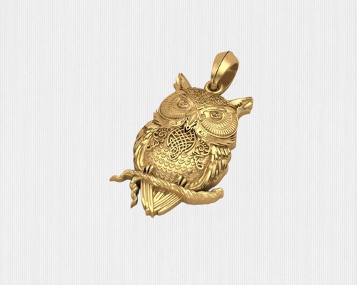 Pendentif hibou argent - pendentif,