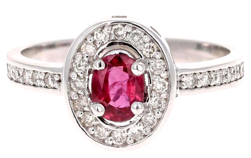 Bague grappe rubis or - de,