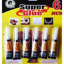 Lot 6 Colle Liquide Glue Extra Forte Caoutchouc Cuir Métal Verre Plastique