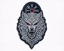 Viking Wolf Back Patch