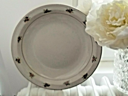 Plat ancien creux blanc avec - ,