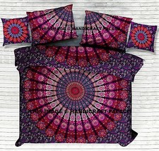 Housse De Couette Mandala Réversible Avec Taie D'Oreiller Et Housse De Coussin