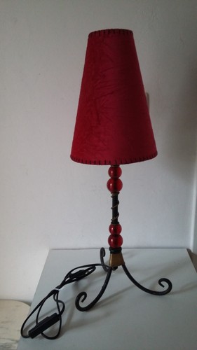 Ancienne lampe fer forge - ancienne,