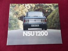 catalogue prospectus automobiles : NSU 1200