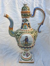 ANCIENNE THEIERE EN FAIENCE A MA VIE DECOR BRETON Géo MARTEL