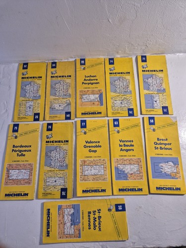 Lot cartes routieres - de,