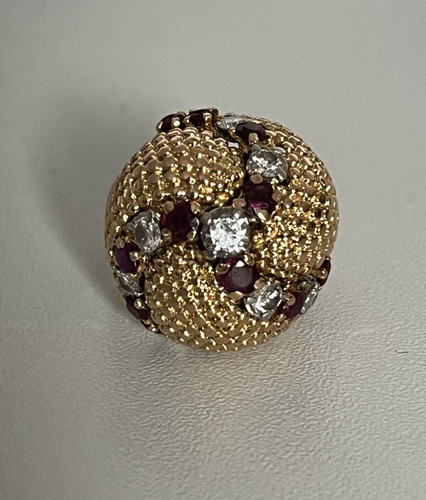 6272 bague turban jaune - bague,