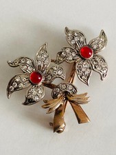 Broche fleur argent Sterling