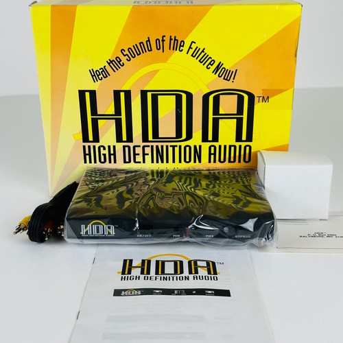 Hda high definition - high, audio