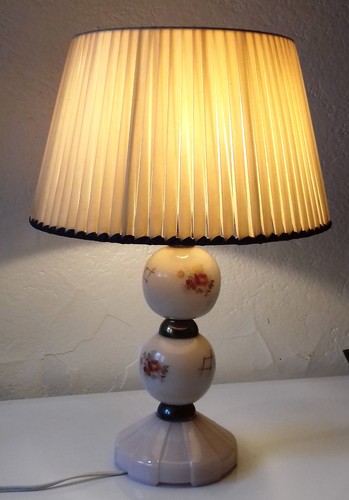 Lampe verre métal - en,