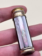 Vaporisateur Parfum Ancien De Sac À Main , Art Deco Damier Nacre , Le KID #A14