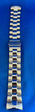 TED BAKER Vintage Bracelet de montre métal Argenté Watch Strap Uhrarmband 22 mm