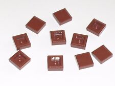 10 x plaque plate tile ref 3070b RedBrown LEGO / 10182 10194 10196 10152 10213..