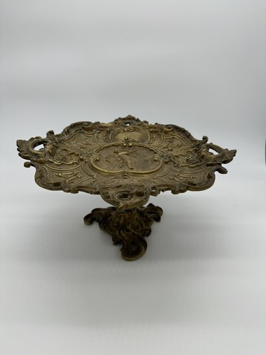 Plateau bronze chérubin coupe - bronze,