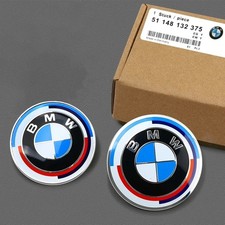 2x BMW Insigne logo Capot Coffre 82mm 74mm emblèmeE39 E46 E30 E36 G20 bmw E87