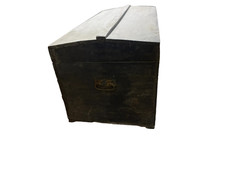 Ancien coffre malle bois - coffre,