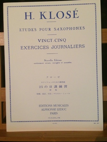 Klosé 25 exercices - h.,