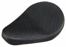 SEAT SOLO CUIR ULTIMA 9" TISSAGE CROISÉ NOIR HARLEY SOFTAIL RIGIDE BOBBER 