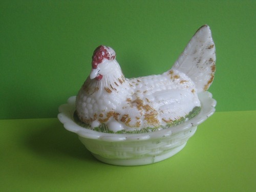 Ancienne poule dans son - nid, en