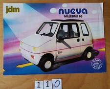 JDM SIMPA NUEVA Microcar Sans permis Voiturette 4 pages FR 1986 Catalogue 