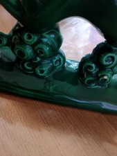 Céramique Signé Pezl XXème Restaurer Cheval Galop