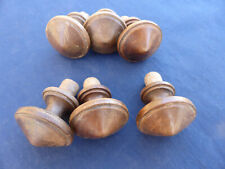 6 boutons bois ancien Tiroirs meuble Diamètre 3,4 cm