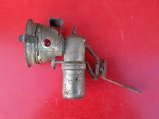 ancien phare Lampe velo bicyclette + support carbure acétylène DEMOS luxor