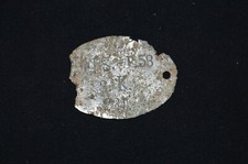 PLAQUE D'IDENTITE ALLEMANDE Mle1878-ERS. R. 58. 3. K. 231-1°WW 1914/1918