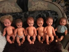 Vds lot 6 poupons poupées vinyl 2 Gégé (33/35 cm)