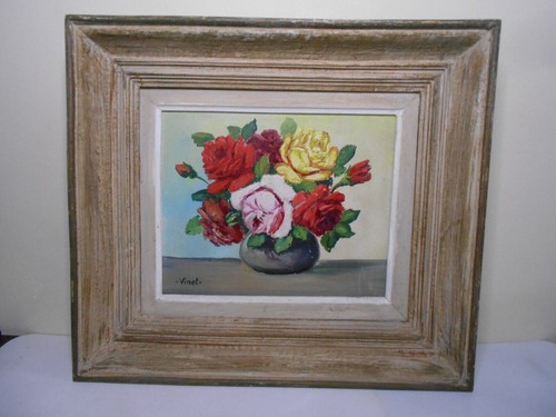 Tableau signé vinet nature - tableau,